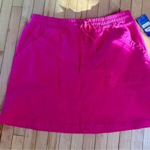 Nina Leonard Fuchsia Mini Skirt